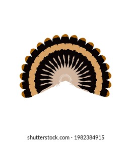 Illustration Vector graphic of peacock feather design
