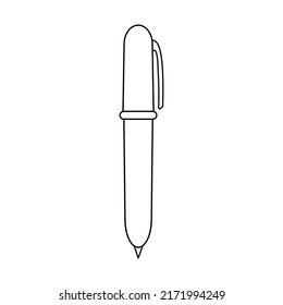 Illustration vector graphic of pen or ballpoint outline.
Suitable for coloring book and children's learning media.