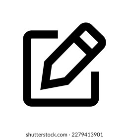 Illustration Vector Graphic of  Pen, edit Icon. Black Line