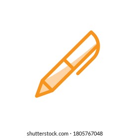 Illustration Vektorgrafik des Pen-Icons. Geeignet für Büro, Werkzeug, Schreibwaren, Unterschrift etc.