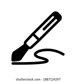 Ilustración Gráfico vectorial del icono de lápiz