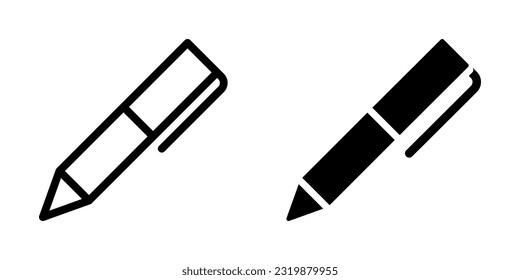Illustration Vektorgrafik des Pen-Icons. Geeignet für Büro, Werkzeug, Schreibwaren, Unterschrift etc.