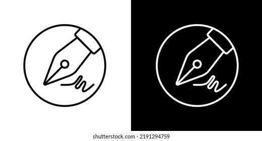 Illustration Vector Graphic of Pen, signature Icon