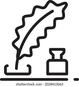 the illustration of vector graphic of pen. Suitable for school, education or coloring book.