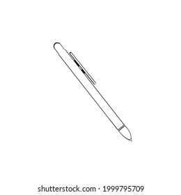 Illustration vector graphic of a pen that only has a body in various shapes, perfect for logos, icons, designs, children's stationery, office stationery and others