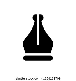 Illustration vector graphic of pen tip icon. Concept flat design. Perfect for icon, poster, banner, web, label, sign, symbol, card, template, application, etc.