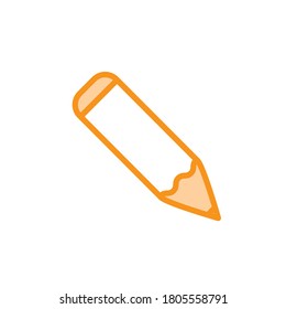 Illustration Vektorgrafik von Bleistift-Symbol. Geeignet für Bildung, Zeichnen, Werkzeug, Student etc.