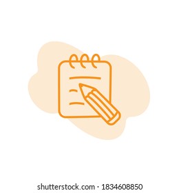 Ilustración Gráfico vectorial de la plantilla de icono de lápiz