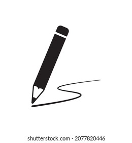 Illustration vector graphic of pencil icon isolated on white background. Good for your design
