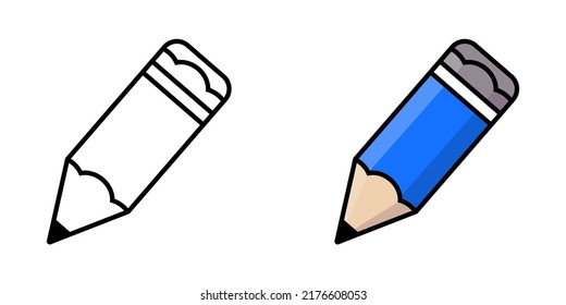 Illustration Vector Graphic of Pencil Icon. Cartoon