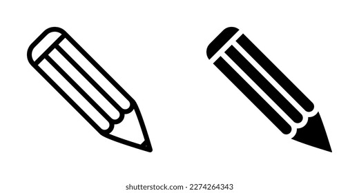 Illustration Vector graphic of pencil icon. Fit for education, draw, tool, student etc.