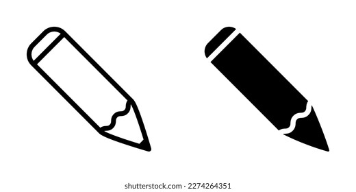 Illustration Vector graphic of pencil icon. Fit for education, draw, tool, student etc.