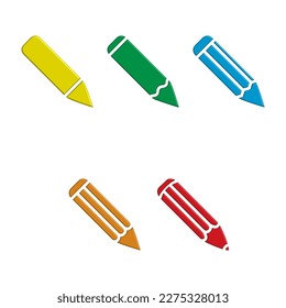 Illustration Vector graphic of pencil icon. Fit for education, draw, tool, student etc.