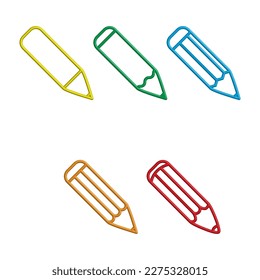 Illustration Vector graphic of pencil icon. Fit for education, draw, tool, student etc.