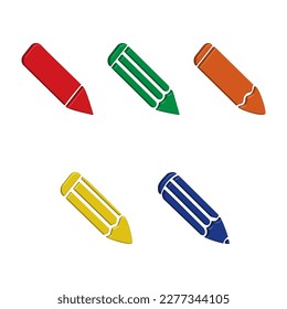 Illustration Vector graphic of pencil icon. Fit for education, draw, tool, student etc.