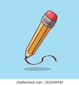Illustration vector graphic of Pencil writing, it can be used for anything.