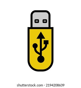 Ilustración Vector Gráfico de Pendrive, icono usb