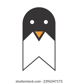 Illustration vector graphic of Penguin Bookmark Logo