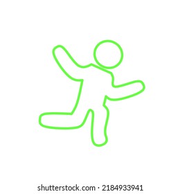 illustration vector graphic of people running