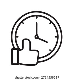 Ilustração vetor gráfico de Aprovação de cronometragem perfeita