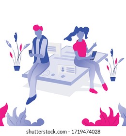 Gráfico vectorial de ilustración de mensaje personal. Adecuado para diseño web, banner digital, aplicaciones móviles, etc