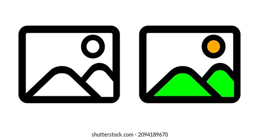Illustration vector graphic of photo gallery icon. Photo gallery logo. Application logos. Great for photo app icons. Simple flat image. Transparent background