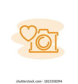 Ilustración Vector gráfico del icono de la fotografía. Apto para estudio, fotografía, imagen, etc.