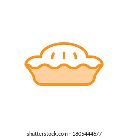 Illustration Vector graphic of pie icon. Fit for dessert, sweet, bakery, food, celebration etc
