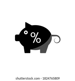 Illustration Vector graphic of piggi bank icon