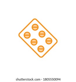 Illustration Vector graphic of pill icon. Fit for medicine, drug, vitamin, treatment etc.