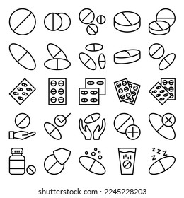 Illustration Vector Graphic of Pill icon