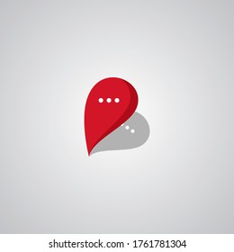 Illustration Vector Graphic of Pin Chat Logo. Perfect to use for Application Company