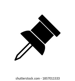 Illustration vector graphic of pin icon. Concept flat design. Perfect for icon, poster, banner, web, label, sign, symbol, card, template, application, etc.