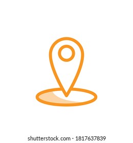 Illustration Vector graphic of pin location icon. Fit for trip, gps, position, map, navigation etc.