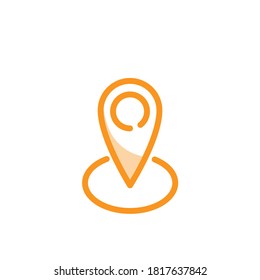 Illustration Vector graphic of pin location icon. Fit for trip, gps, position, map, navigation etc.