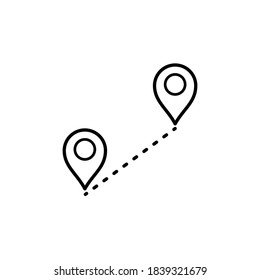 Illustration Vector graphic of pin location icon