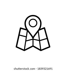 Illustration Vector graphic of pin location icon