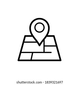 Illustration Vektorgrafik des Pin-Position-Symbols