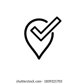 Illustration Vector graphic of pin location icon