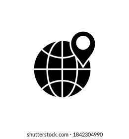 Ilustración Gráfico vectorial del icono de ubicación del pin