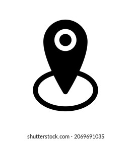 Ilustración Gráfico vectorial del icono Ubicación del pincel