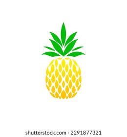 illustration vector graphic of pineapple with tribal design style