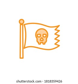 Illustration Vector graphic of pirate icon. Fit for pirates flag, adventure, danger etc.
