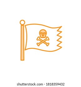 Illustration Vector graphic of pirate icon. Fit for pirates flag, adventure, danger etc.