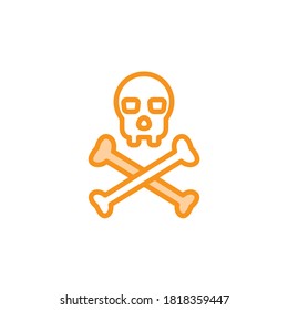 Illustration Vector graphic of pirate icon. Fit for pirates flag, adventure, danger etc.