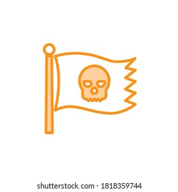 Illustration Vector graphic of pirate icon. Fit for pirates flag, adventure, danger etc.