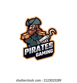 Illustration vector graphic of Pirates Gaming, good for logo design