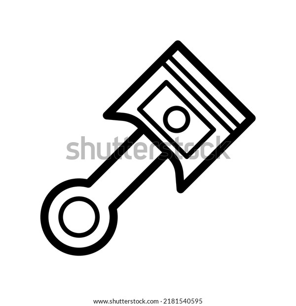 Illustration Vector Graphic Piston Icon Template Stock Vector (Royalty ...