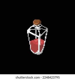 Vektorgrafik von Pixelkunsttrank, gut für Ihr Projekt und Ihr Spiel.