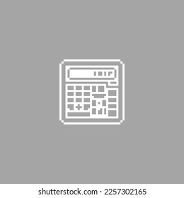 gráfico vectorial de ilustración de píxel calculador, bueno para su proyecto y juego.